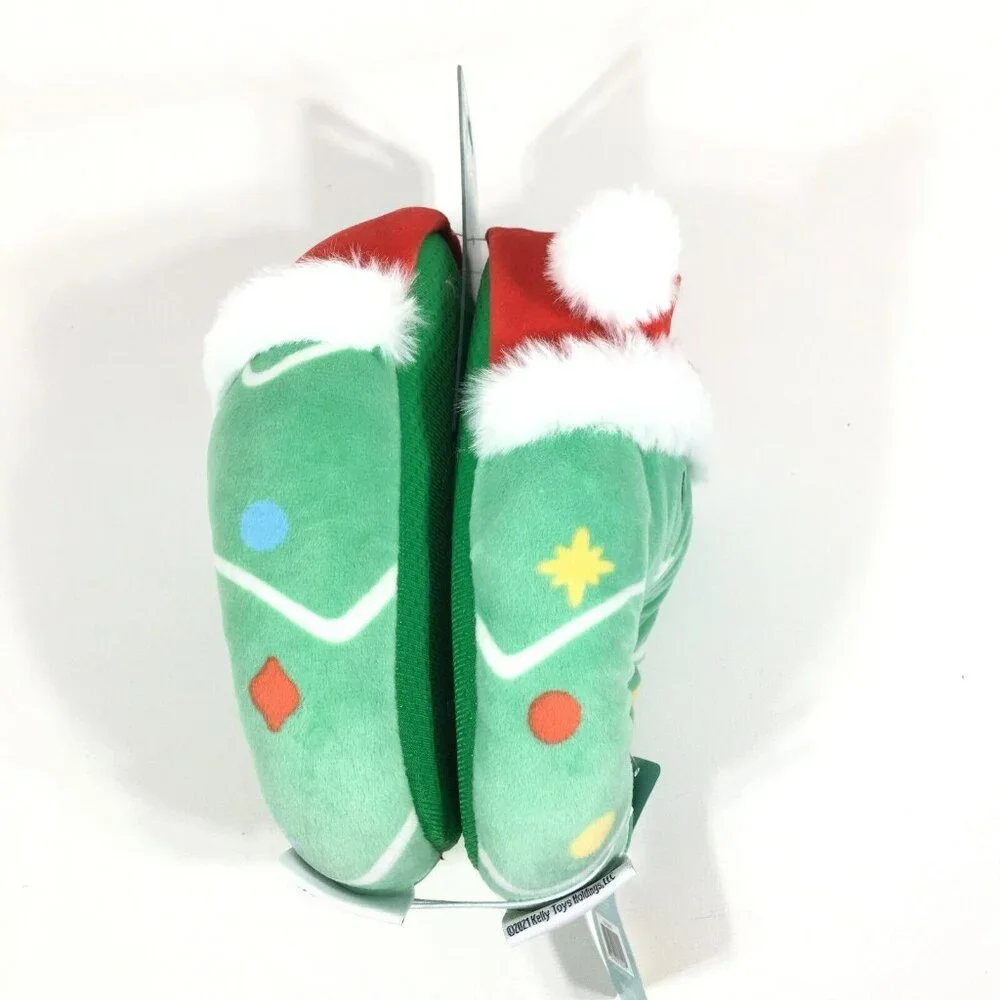 Squishmallows Kids Carol Tree Christmas Slippers Size 11-12 Green